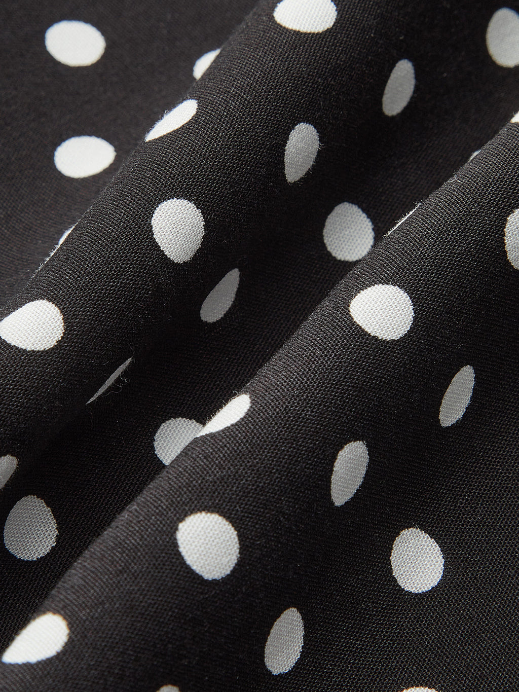 Polka Dot Lace-Trim Dress