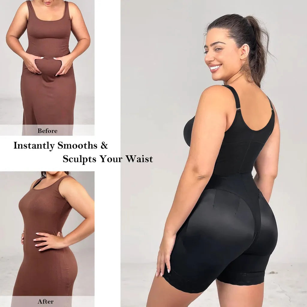 Elite Colombian Full Body Shaper With Front Zipper