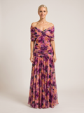 byExora Eloria Elegant Dress in Floral - studio front view on neutral background